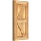 Ekena Millwork Framed Board-n-Batten Shutters w/Z-Bar, Rough Sawn Western Red Cedar, 10 3/4W x 21H, PR RBF06Z11X021RWR - alternate 3